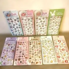 【正規品】ぷくぷくキャンディシール まとめ売り きゅるる うさもち ちゅるるん