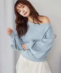mystywoman web限定あんず企画⭐︎ワンショルスウェットプルオーバー