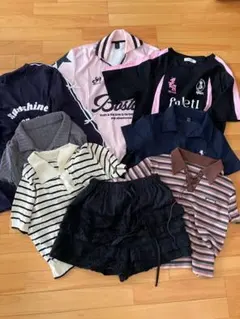 SHEINレディーストップスまとめ売り7点、ボトムス1点のサムネイル