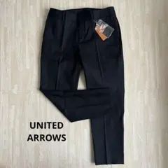 新品　ユナイテッドアローズ　パンツ　L  黒　テパードパンツ　クロップドパンツ