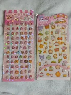 マイメロディ立体シール☆ラメ入りキラキラシール 2シートセット