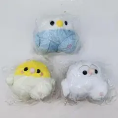 はしる小鳥 マスコットぬいぐるみ 3種セット キーホルダー