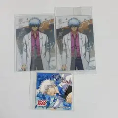 銀八先生 ウエハース カード ステッカー 3点セット