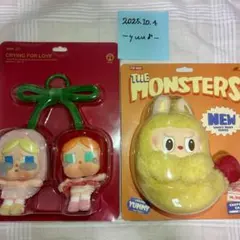 セールCRY BABYチェリー&LABUBUエビフライイヤホンケース　2点セット