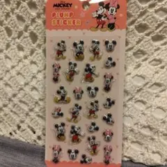 ディズニー ミッキー ミニー　ぷくぷくシール