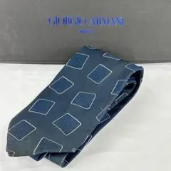 アルマーニ GIORGIO ARMANI ネクタイ スクエア柄 ネイビーのサムネイル