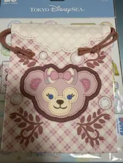 東京ディズニーシー　ダッフィー　20周年　シェリーメイ　巾着