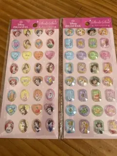 ディズニープリンセス ストーンシール　２枚