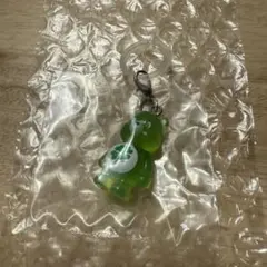 ケアベア　クリアマスコットチャーム2 Good Luck Bear