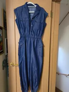 デニム　オールインワン　ズボン