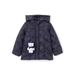 n*a様 新品タグ付き　ANNA SUI mini 中綿ネコブルゾン　紺115-