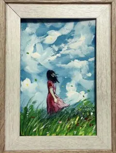 絵画 一点物 人物 micchan作 - メルカリ