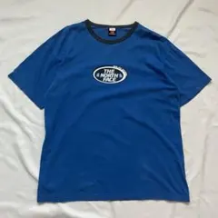 THE NORTH FACE ROCKSOLID Tシャツ L ブルー リンガー