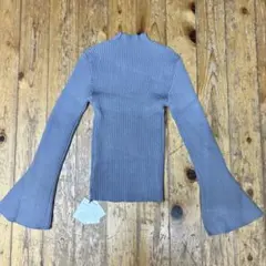 GRL ハイネックフレアスリーブリブニットトップス