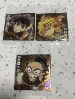 鬼滅の刃 ディフォルメシール ウエハース 其ノ十三 シール レア 善逸伊之助玄弥