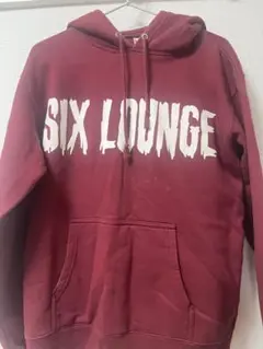 SIX LOUNGE パーカー L 赤 レッド 服