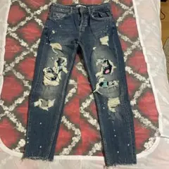 ZARA ダメージデニム スキニー