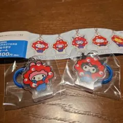 サンリオ　ミャクミャクなりきりアクリルチャーム　マイメロ・クロミ