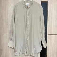 【最終値下げ！】H.S. Equipment バンドカラーシャツ シルク100％
