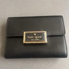 kate spade ブラック 三つ折り財布