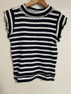 ノースリーブ ニットトップス M