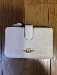 COACH ホワイト 二つ折り財布