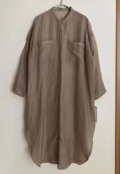 長袖シャツワンピース シアー(未使用品)