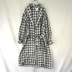 TODAYFUL チェック柄ガウンコート38 ワンピース 羽織り コットン