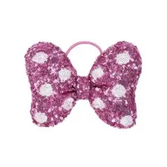 ディズニーミニーリボン スパンコールへ アゴム ピンク