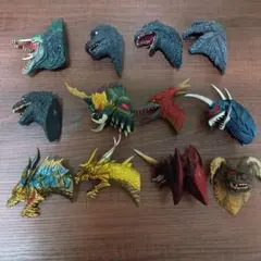 ゴジラ　一番くじ　モンスターヘッドマグネット　12個