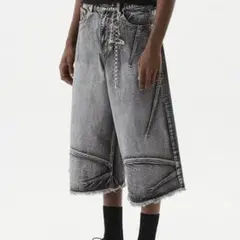 DNSR Multi-dart Bermuda Denim Pants