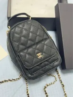 VIP・VVIP会員様限定のブラック キルティングバックパック