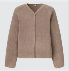 UNIQLO ユニクロ ソフトボアフリースVネックカーディガン（長袖）