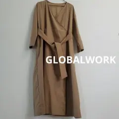 GLOBAL WORK ベージュ ラップコート