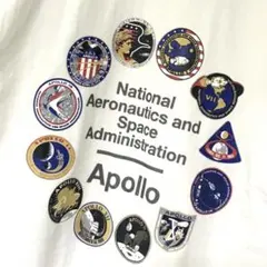フリークスストア NASA コラボ アポロ計画 ロンT 長袖 Tシャツ M 白