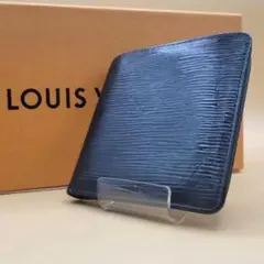 ルイヴィトン ポルトフォイユ マルコ エピ 二つ折り 折り財布 ブラック 黒