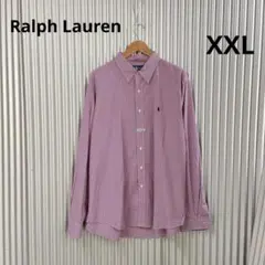 美品⭐️ラルフローレン　ギンガムチェックシャツ　XL【3588】