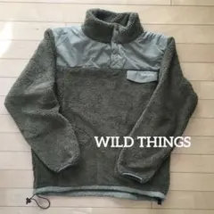 新品　ボアフリース　　プルオーバーカーキM WILD THINGS