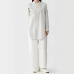 無印良品 新品 MUJI Labo ポプリンリラックスフィットチュニック Sのサムネイル