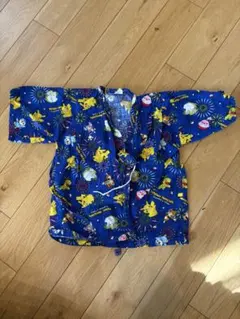 ポケモン 甚平 ブルー 100cm