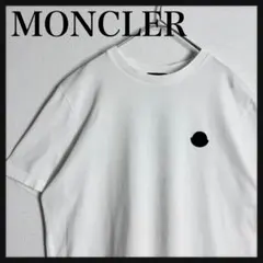 美品☆高級モデル☆バックデザイン】モンクレール ラバーロゴ Tシャツ 