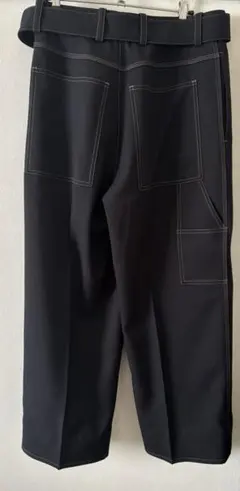 JIL SANDER ブラック ペインターパンツ　スラックス　44のサムネイル