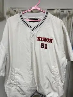 日大野球部　半袖Vジャン