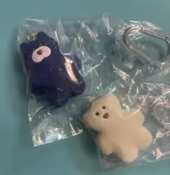 【新品２つ】mojojojo フィギュアマスコット 白くま　青ねこ