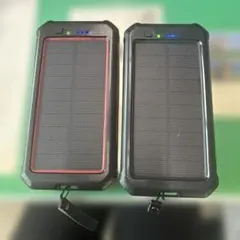 ソーラーモバイルバッテリー 30000mAh 2個セットのサムネイル
