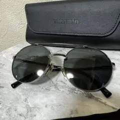 美品 VALENTINO ラウンド ダブルブリッジ サングラス　m688