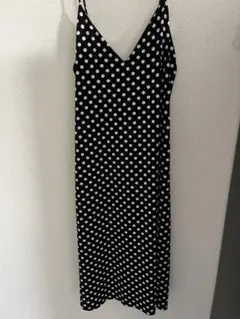 ZARA 黒白水玉キャミワンピース S
