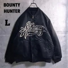 BOUNTY HUNTER 本革 レザー ウール オーバーサイズ スタジャン 黒 BOUNTY HUNTER 本革 レザー ウール オーバーサイズ スタジャン 黒