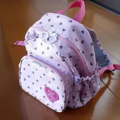 リュック女の子　薄ピンク色