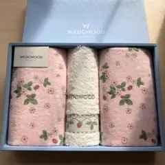 【新品】WEDGWOOD タオルセット 3点　ワイルドストロベリー